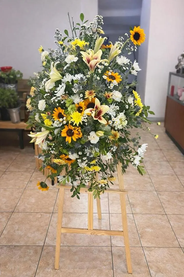 Easel Stand Memorial Spray